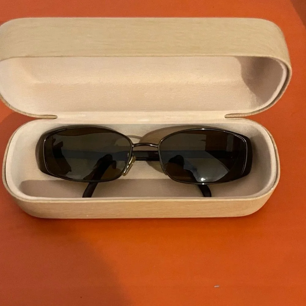 Authentic Gucci T5X Sunglasses VTG Blk Gunmetal Tom Ford Era Rectangular W/Case